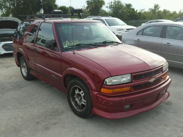 1GNCS18W21K193531 - 2001 CHEVROLET BLAZER RED photo 1