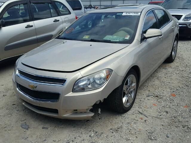 1G1ZC5EB7AF147378 - 2010 CHEVROLET MALIBU 1LT TAN photo 2