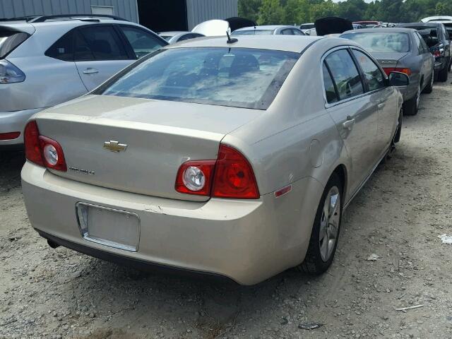 1G1ZC5EB7AF147378 - 2010 CHEVROLET MALIBU 1LT TAN photo 4