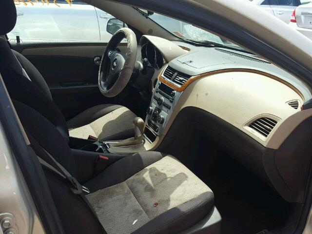 1G1ZC5EB7AF147378 - 2010 CHEVROLET MALIBU 1LT TAN photo 5