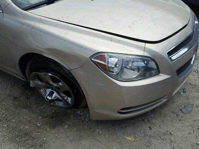 1G1ZC5EB7AF147378 - 2010 CHEVROLET MALIBU 1LT TAN photo 9