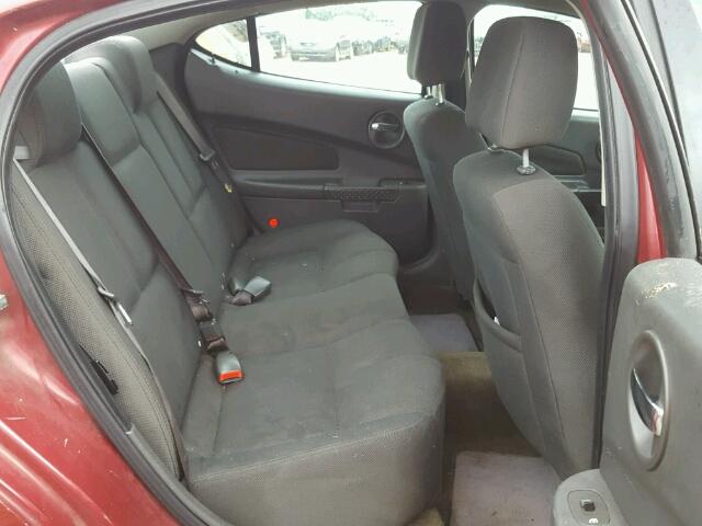 2G2WP522X41196576 - 2004 PONTIAC GRAND PRIX BURGUNDY photo 6