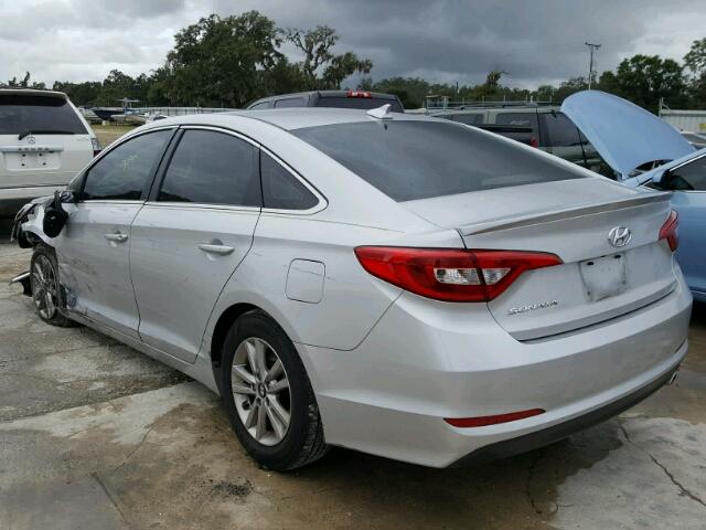 5NPE24AF7FH243309 - 2015 HYUNDAI SONATA SE SILVER photo 3