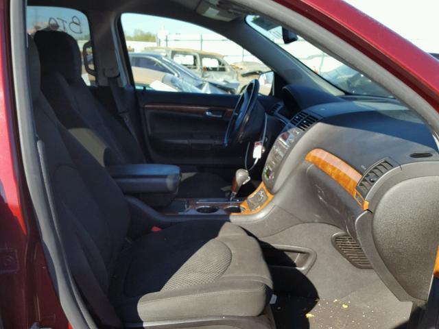 5GZER23768J175096 - 2008 SATURN OUTLOOK XR მუქწითელი ფოტო 5