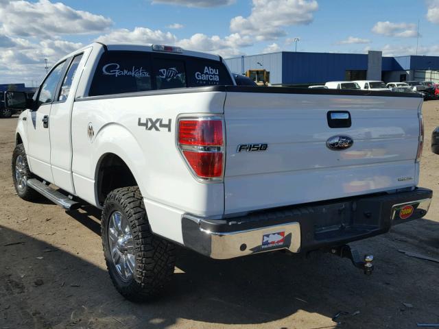 1FTFX1EF3BFB90286 - 2011 FORD F150 WHITE photo 3