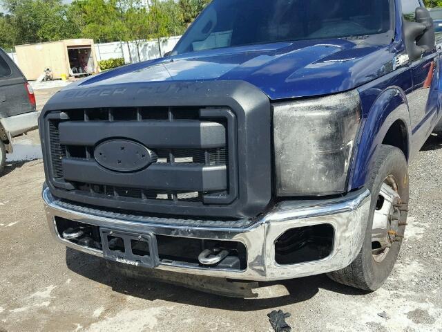 1FTRF3CT4EEA13471 - 2014 FORD F350 BLUE photo 7