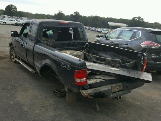 1FTYR15E16PA93436 - 2006 FORD RANGER SUP BLACK photo 3