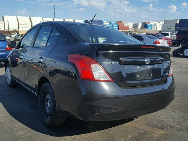 3N1CN7AP4DL864466 - 2013 NISSAN VERSA S BLACK photo 3