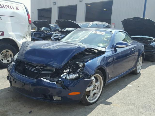 JTHFN48Y030039915 - 2003 LEXUS SC 430 BLUE photo 2