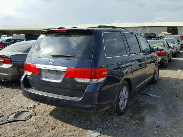 5FNRL38938B076991 - 2008 HONDA ODYSSEY BLUE photo 4