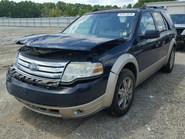 1FMDK07W28GA15989 - 2008 FORD TAURUS X E BLUE photo 2