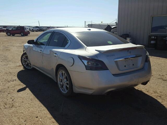 1N4AA5AP1EC436698 - 2014 NISSAN MAXIMA S SILVER photo 3