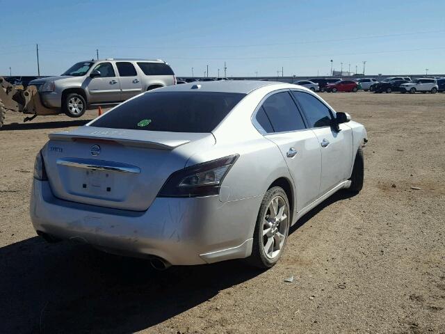 1N4AA5AP1EC436698 - 2014 NISSAN MAXIMA S SILVER photo 4