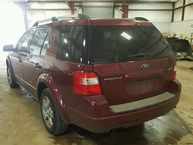 1FMZK03116GA57907 - 2006 FORD FREESTYLE MAROON photo 3