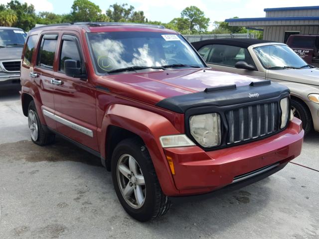 1J8GP58K88W207850 - 2008 JEEP LIBERTY LI RED photo 1