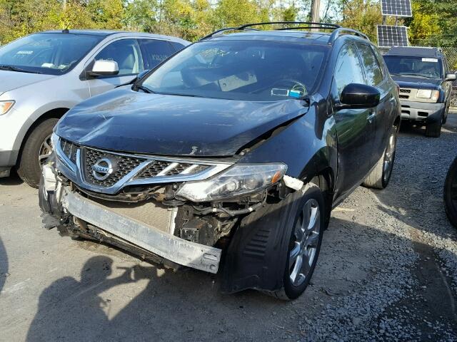 JN8AZ1MW5CW228208 - 2012 NISSAN MURANO S BLACK photo 2