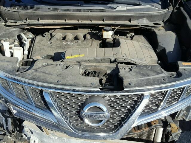 JN8AZ1MW5CW228208 - 2012 NISSAN MURANO S BLACK photo 7