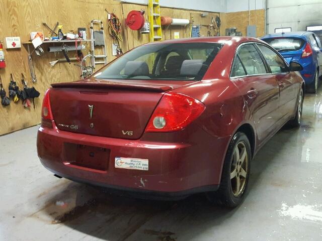 1G2ZG57N784129105 - 2008 PONTIAC G6 BASE MAROON photo 4