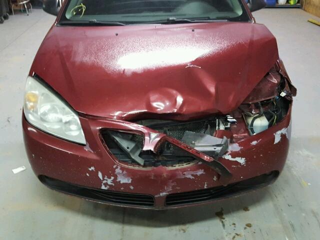 1G2ZG57N784129105 - 2008 PONTIAC G6 BASE MAROON photo 7