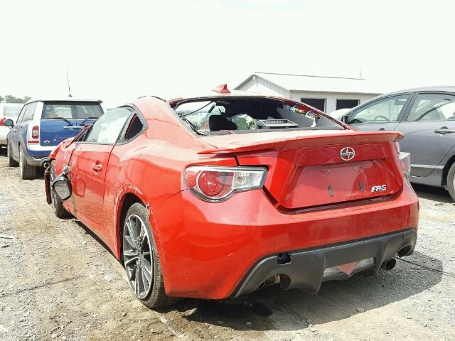 JF1ZNAA15D1721507 - 2013 TOYOTA SCION FR-S RED photo 3