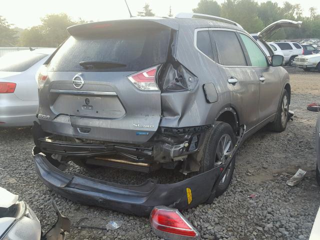 5N1AT2MV7EC840632 - 2014 NISSAN ROGUE GRAY photo 4