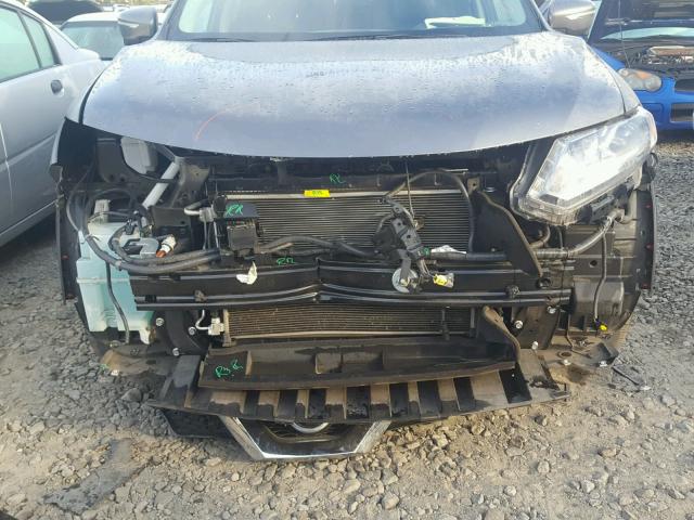 5N1AT2MV7EC840632 - 2014 NISSAN ROGUE GRAY photo 9