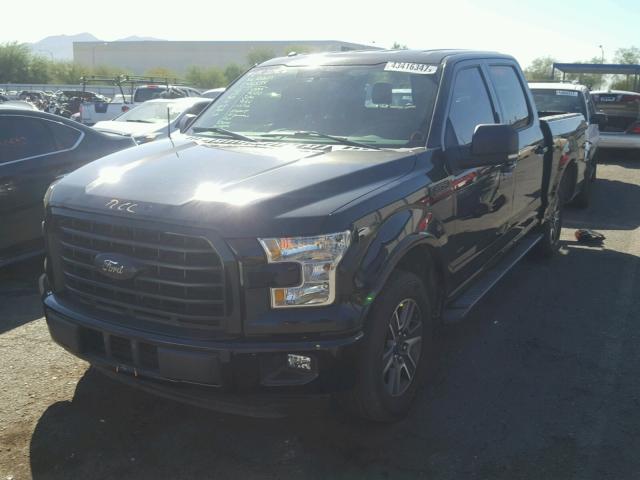 1FTEW1CP5GKD56896 - 2016 FORD F150 SUPER BLACK photo 2