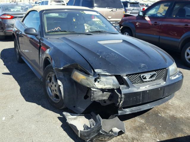 1FAFP44432F229112 - 2002 FORD MUSTANG BLACK photo 1