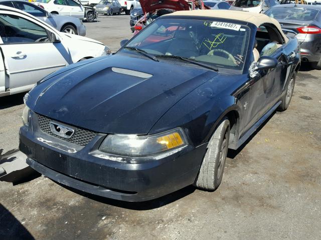 1FAFP44432F229112 - 2002 FORD MUSTANG BLACK photo 2