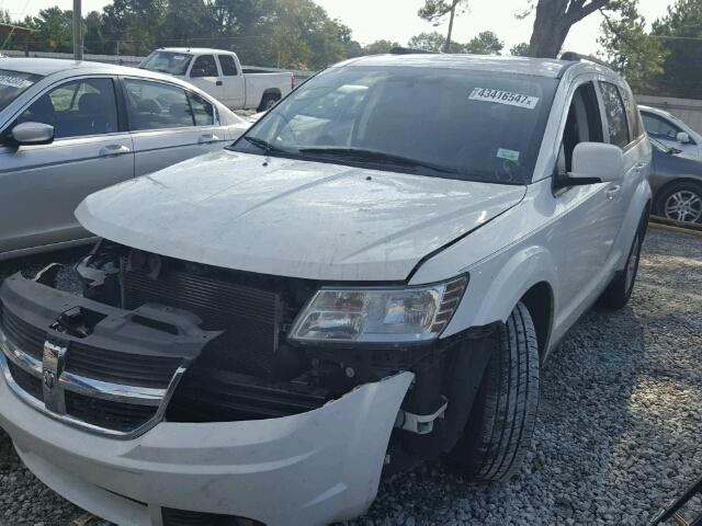 3D4PG5FVXAT121538 - 2010 DODGE JOURNEY SX WHITE photo 2