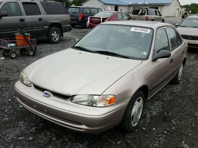 1Y1SK5287WZ414122 - 1998 CHEVROLET GEO PRIZM 灰色 照片 2