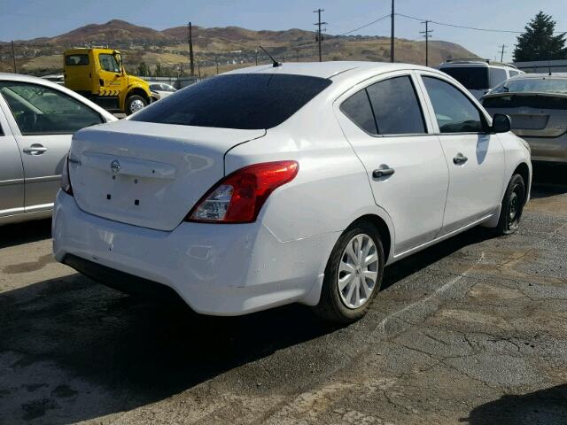 3N1CN7AP1FL955472 - 2015 NISSAN VERSA S WHITE photo 4