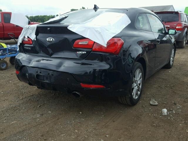 KNAFX6A87E5225617 - 2014 KIA FORTE EX BLACK photo 4