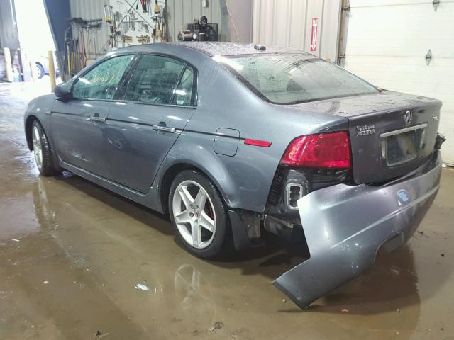 19UUA66244A072590 - 2004 ACURA TL GRAY photo 3