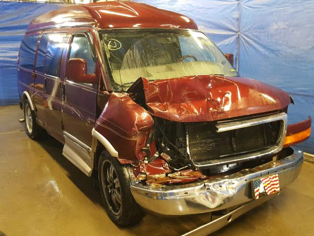 1GDFG15T941223647 - 2004 GMC SAVANA RV MAROON photo 1