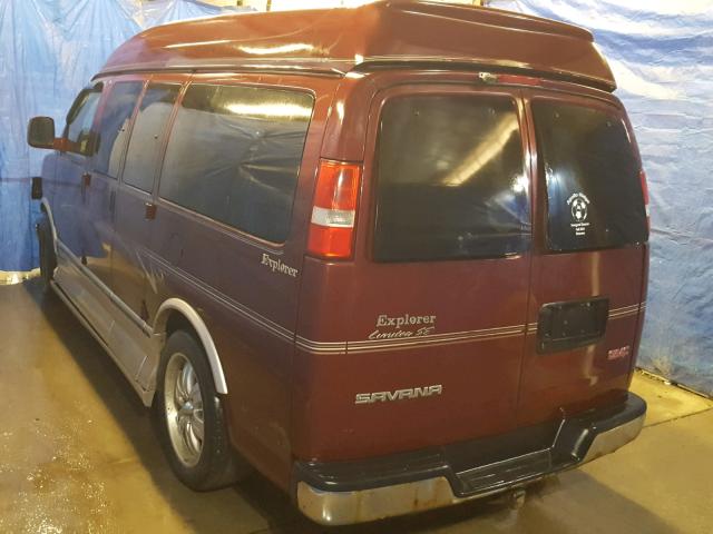 1GDFG15T941223647 - 2004 GMC SAVANA RV MAROON photo 3