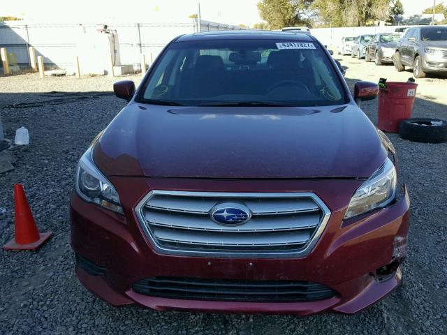 4S3BNAD64H3024066 - 2017 SUBARU LEGACY 2.5 RED photo 9