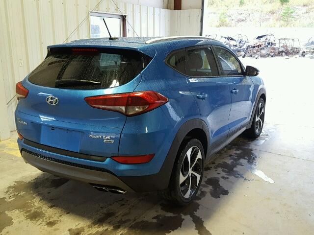 KM8J3CA29GU111948 - 2016 HYUNDAI TUCSON LIM BLUE photo 4