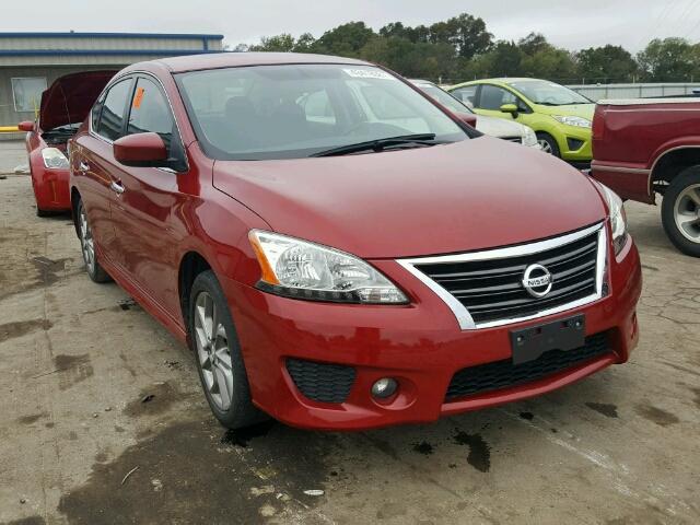 3N1AB7AP7DL637238 - 2013 NISSAN SENTRA S RED photo 1