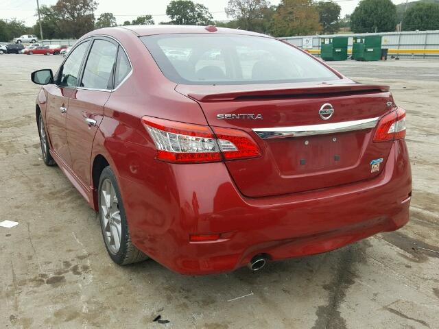 3N1AB7AP7DL637238 - 2013 NISSAN SENTRA S RED photo 3