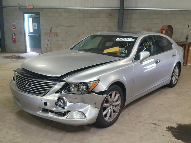 JTHBL46F575001076 - 2007 LEXUS LS 460 SILVER photo 2