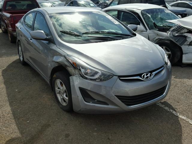 KMHDH4AE2FU250381 - 2015 HYUNDAI ELANTRA SE GRAY photo 1