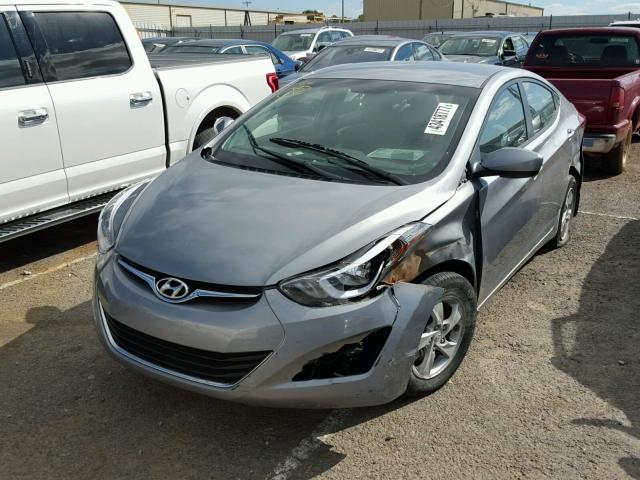 KMHDH4AE2FU250381 - 2015 HYUNDAI ELANTRA SE GRAY photo 2