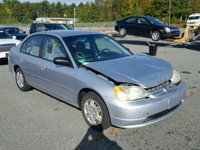 2HGES16572H604833 - 2002 HONDA CIVIC LX SILVER photo 1