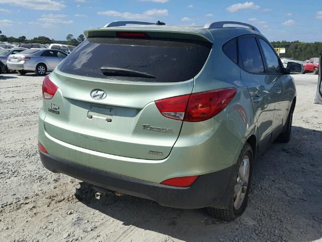 KM8JUCAC8BU194545 - 2011 HYUNDAI TUCSON GLS GREEN photo 4