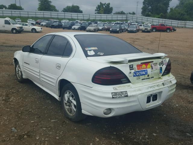 1G2NF52T11M537922 - 2001 PONTIAC GRAND AM S WHITE photo 3
