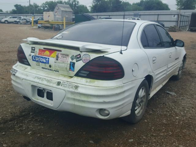 1G2NF52T11M537922 - 2001 PONTIAC GRAND AM S WHITE photo 4