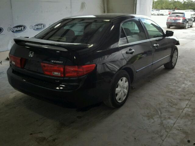 1HGCM56485A124593 - 2005 HONDA ACCORD BLACK photo 4