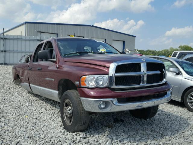 3D7KU28D23G762672 - 2003 DODGE RAM 2500 S MAROON photo 1