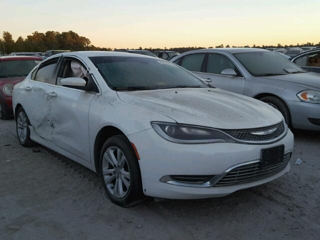 1C3CCCAB4FN646129 - 2015 CHRYSLER 200 WHITE photo 1